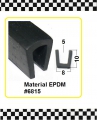 *MUSTER* Gummi U-Profile EPDM  schwarz ca. 20 cm lang