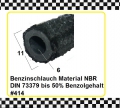 1m Benzinschlauch innen 6x10,5mm