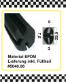 Bild 1 von 15cm Muster Fensterdichtung inkl. Füller € 14,95/m