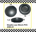 5x Stopfen Weich PVC