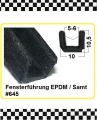 Fensterführung mit Samteinlage