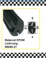 Glasklemmprofil, Klemmbereich 6/4 mm