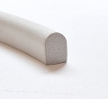 Bild 2 von Moosgummi Halbrundprofil 11x16 mm hellgrau